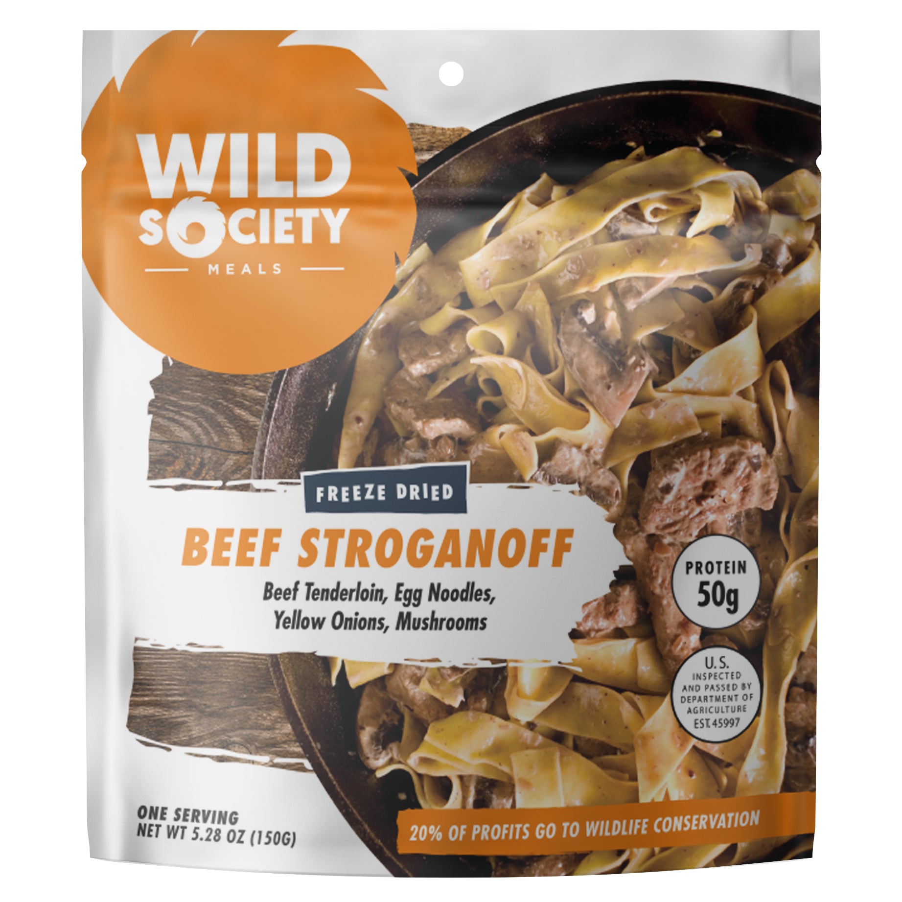 Wild Society - Beef Stroganoff Freeze Dried Meal