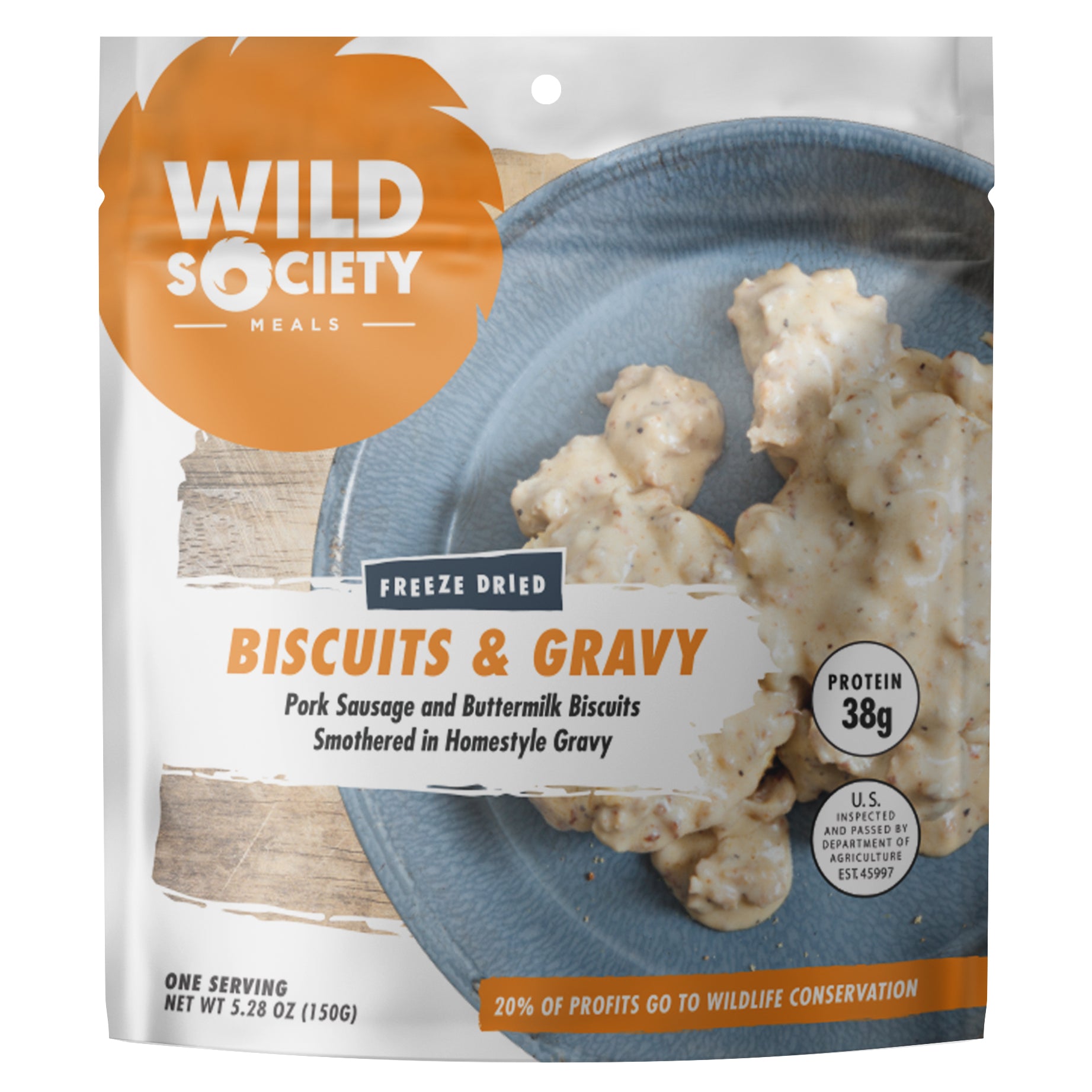 Wild Society - Biscuits & Gravy Freeze Dried Meal