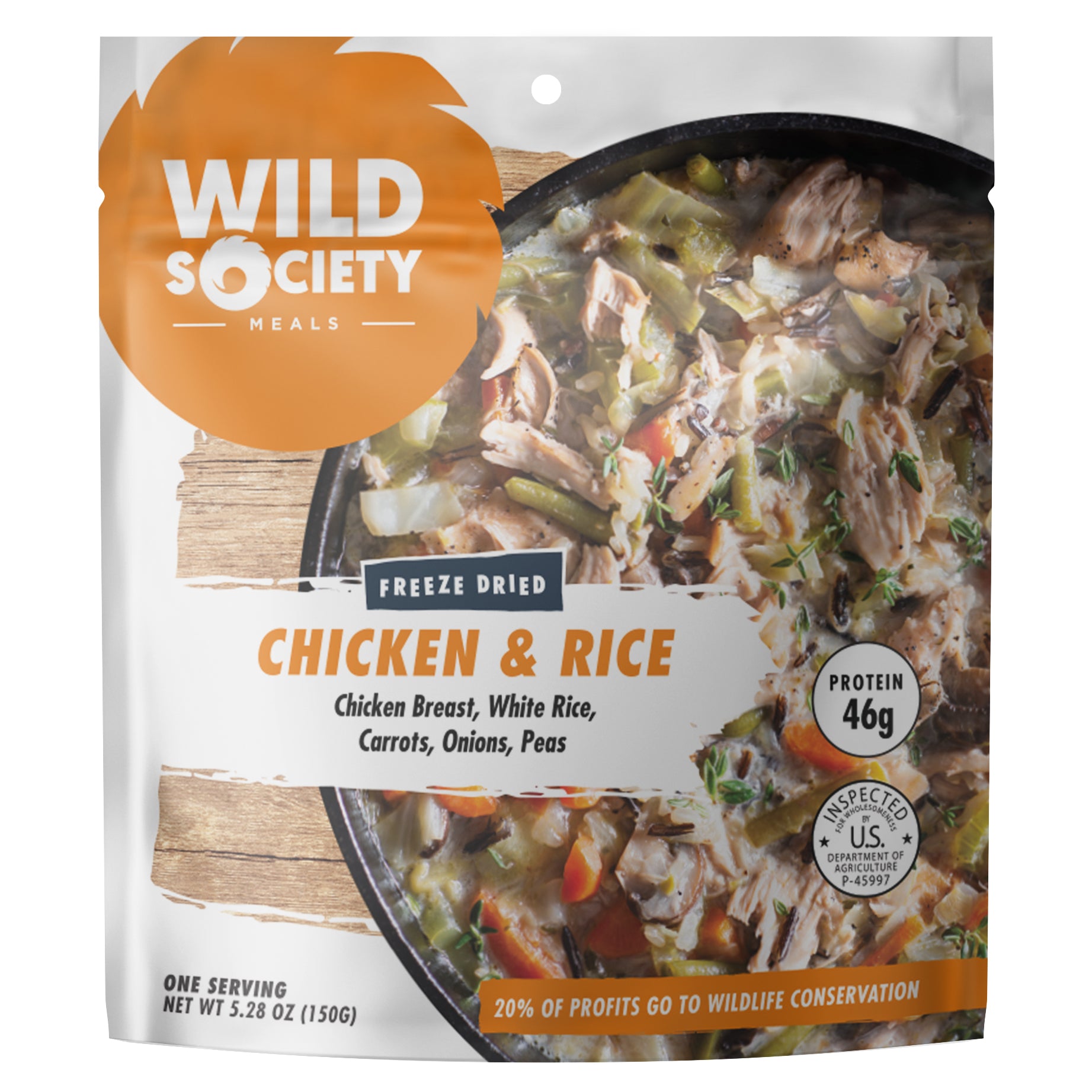 Wild Society - Chicken & Rice Freeze Dried Meal