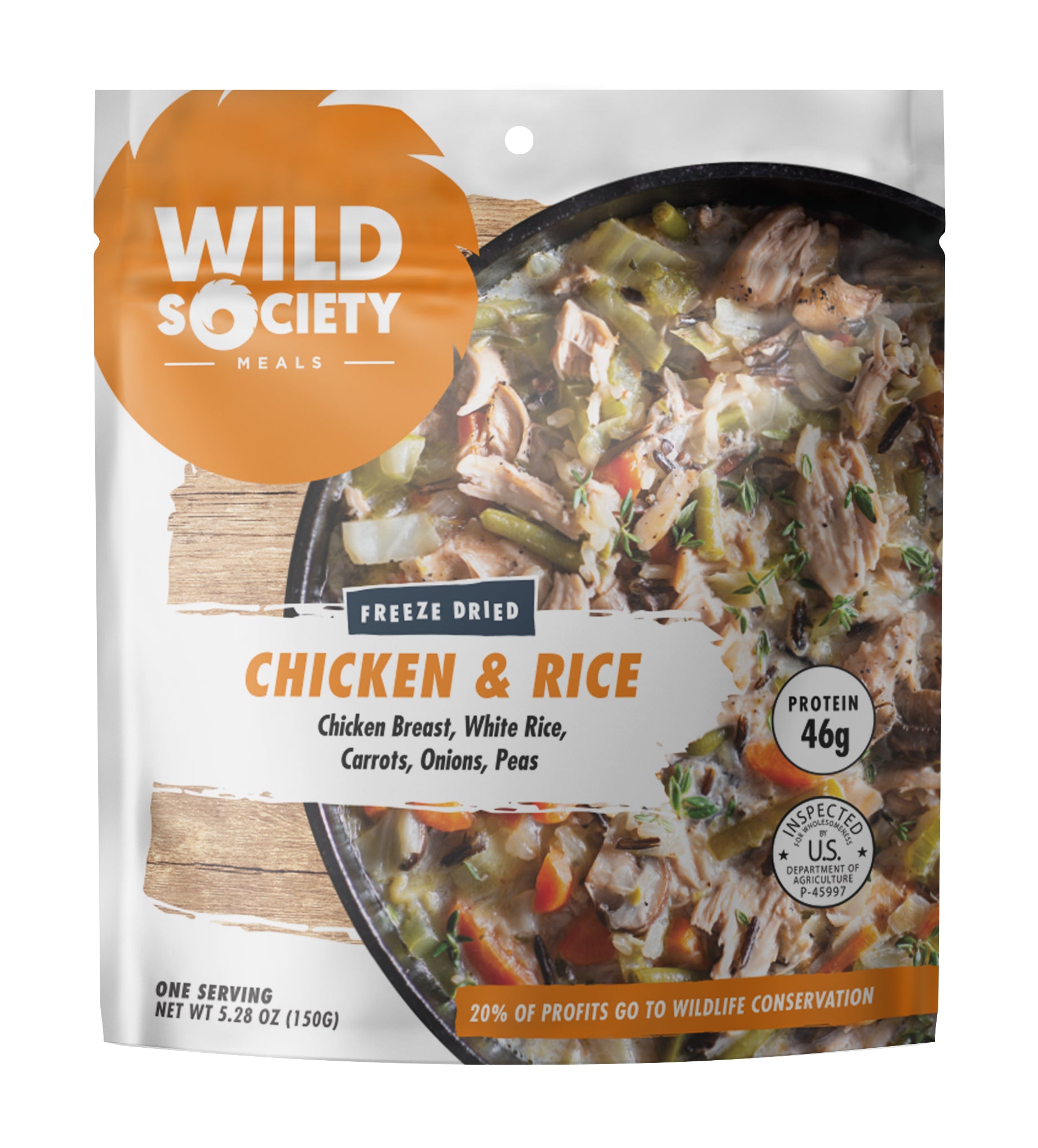 Wild Society - Chicken & Rice Freeze Dried Meal