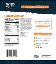 Wild Society - Chicken Alfredo Freeze Dried Meal - Nutrition Facts